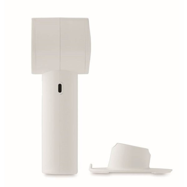 Obrázky: Malý prenosný ventilátor 2000 mAh, biely, Obrázok 12