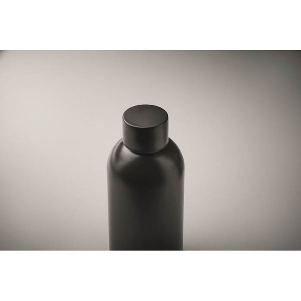 Obrázky: Jednostenná fľaša 500ml, recyklovaný nerez, čierna, Obrázok 2