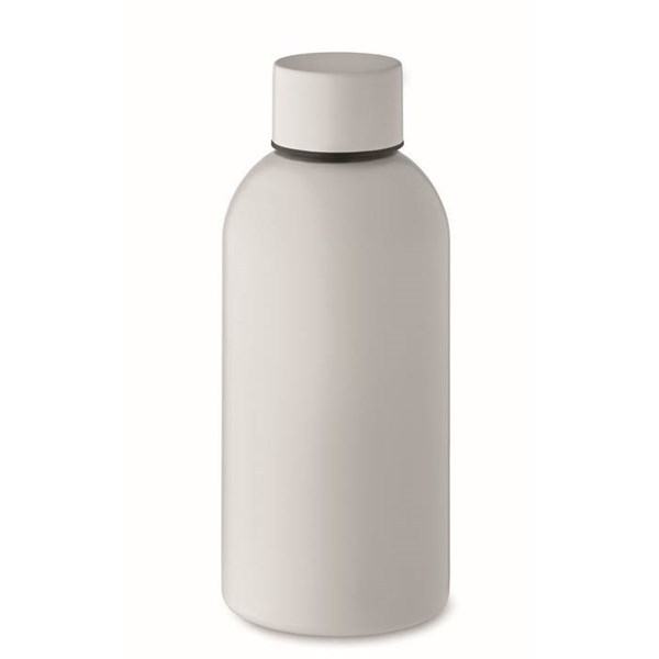 Obrázky: Jednostenná fľaša 500ml, recyklovaný nerez, biela