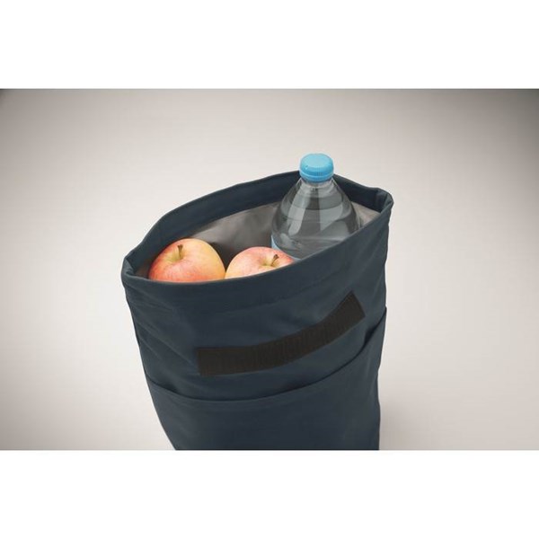 Obrázky: Modrá recykl. chladiaca taška na suchý zipss, Obrázok 4