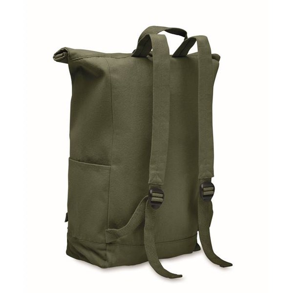 Obrázky: Army zel. rolovací ruksak 390g,suchý zips a vrecko, Obrázok 2