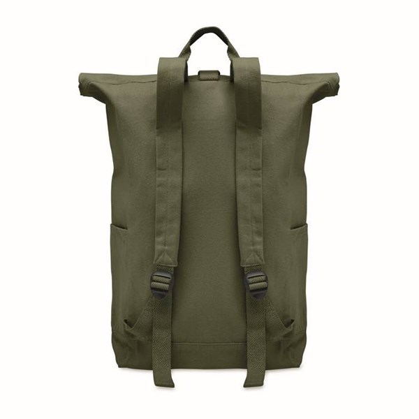 Obrázky: Army zel. rolovací ruksak 390g,suchý zips a vrecko, Obrázok 5