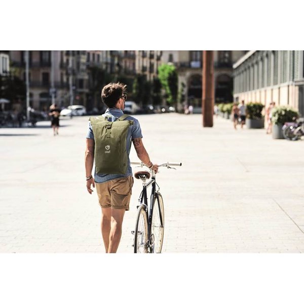Obrázky: Army zel. rolovací ruksak 390g,suchý zips a vrecko, Obrázok 15