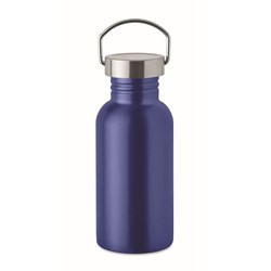 Obrázky: Jednostenná recykl. nerez fľaša 500ml, str. modrá