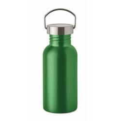 Obrázky: Jednostenná recykl. nerez fľaša 500ml, zelená