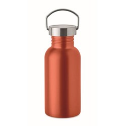 Obrázky: Jednostenná recykl. nerez fľaša 500ml, oranžová