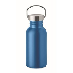 Obrázky: Jednostenná recykl. nerez fľaša 500ml, tyrkysová