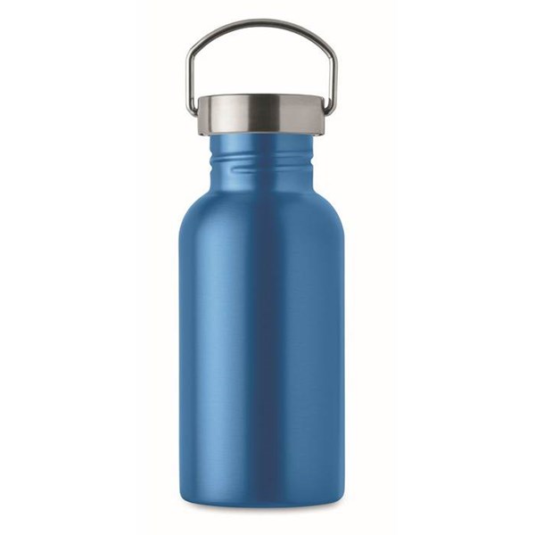 Obrázky: Jednostenná recykl. nerez fľaša 500ml, tyrkysová, Obrázok 2