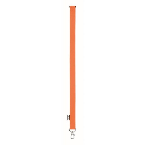 Obrázky: Šnúrka 20x450 s karabínkou z RPET, oranžová, Obrázok 3