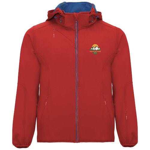 Obrázky: Červená unisex softshellová bunda Siberia XL, Obrázok 11