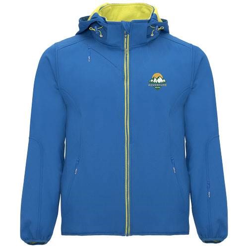Obrázky: Modrá unisex softshellová bunda Siberia XXL, Obrázok 11