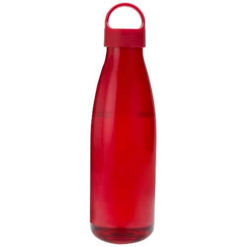 Obrázky: Fľaša na vodu z recykl. plastu 800 ml, červená, Obrázok 3