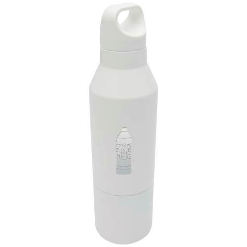 Obrázky: Termoska 600 ml z ner. ocele RCS s hrnčekom,biela, Obrázok 5