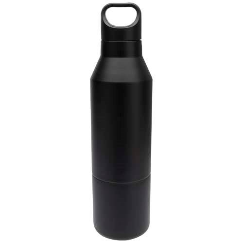Obrázky: Termoska 600 ml z ner. ocele RCS s hrnčekom,čierna, Obrázok 2
