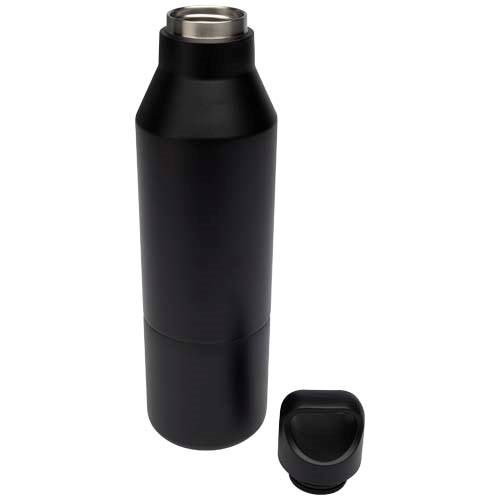 Obrázky: Termoska 600 ml z ner. ocele RCS s hrnčekom,čierna, Obrázok 3