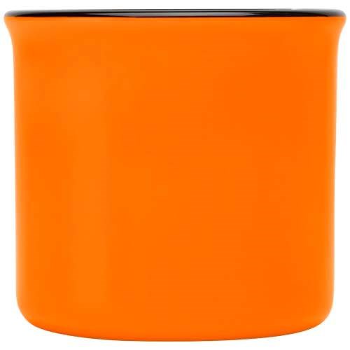Obrázky: Retro keramický hrnček 240 ml v krabičke, oranžová, Obrázok 3