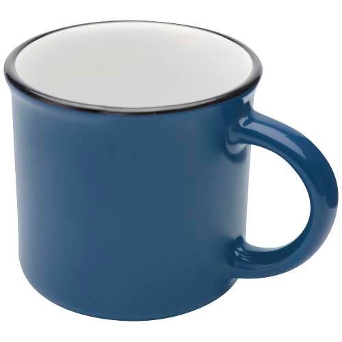 Obrázky: Retro keramický hrnček 240 ml v krabičke, modrá