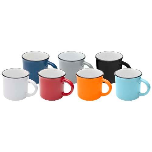 Obrázky: Retro keramický hrnček 240 ml v krabičke, čierna, Obrázok 4