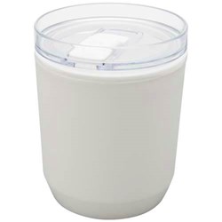 Obrázky: Dvojstenný  hrnček 180ml z recykl. plastu, biela