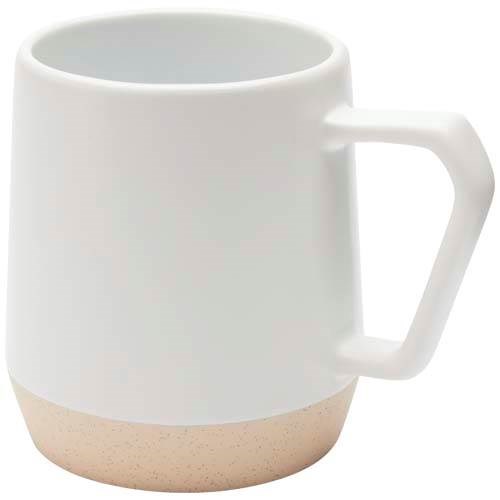 Obrázky: Keram. hrnček 300 ml matný povrch biela/neglazov., Obrázok 3