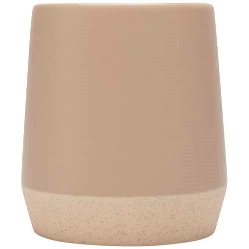 Obrázky: Keram. hrnček 300 ml matný povrch béžová/neglazov., Obrázok 4