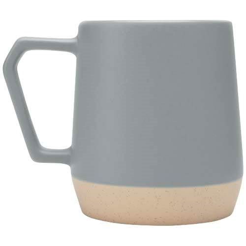 Obrázky: Keram. hrnček 300 ml matný povrch šedá/neglazov., Obrázok 9
