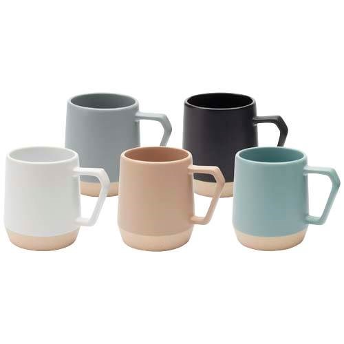 Obrázky: Keram. hrnček 300 ml matný povrch čierna/neglazov., Obrázok 5