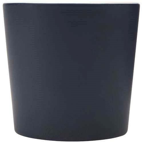 Obrázky: Keramický hrnček 370 ml, matný povrch, modro/biely, Obrázok 4