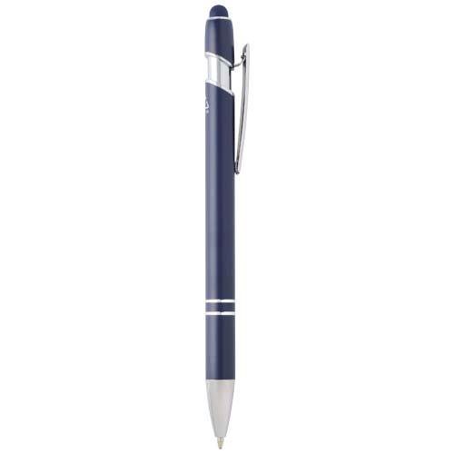 Obrázky: Hliník. guličkové pero modro/strieborné, stylus,MN, Obrázok 10