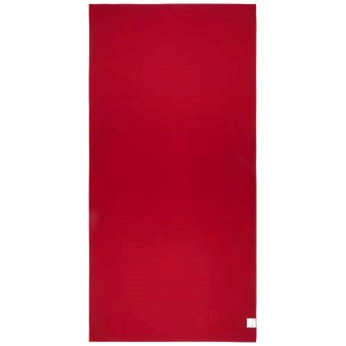 Obrázky: Polyester. športový uterák 70×140 cm, červená, Obrázok 2