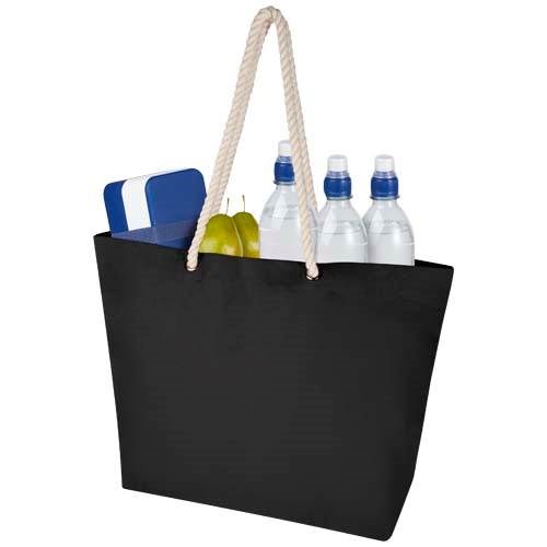 Obrázky: Plážová GRS recyk. taška čierna, Obrázok 5