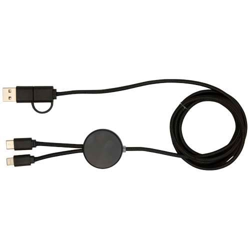 Obrázky: Čierny rýchlonabíjací 27W kábel 5v1, 150 cm, plast, Obrázok 6