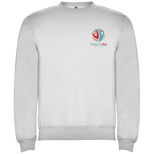 Obrázky: Unisex mikina Clasica 280, bielo-šedý melír XL, Obrázok 5