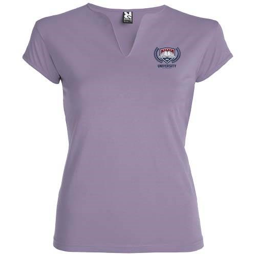 Obrázky: Levanduľové dámske tričko Belice 200, XL, Obrázok 5