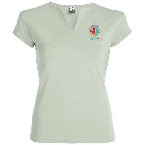 Obrázky: Svetlozelené dámske tričko Belice 200, XXXL, Obrázok 5