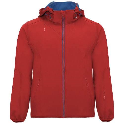 Obrázky: Červená unisex softshellová bunda Siberia M, Obrázok 17