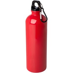 Obrázky: Nerezová  fľaša 750ml s karabínou, červená