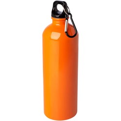 Obrázky: Nerezová  fľaša 750ml s karabínou, oranžová