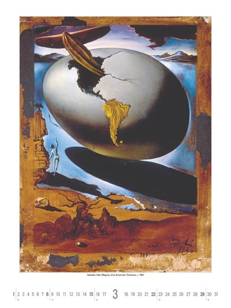 Obrázky: SALVADOR DALÍ, nástenný kalendár 420x560 mm, Obrázok 7
