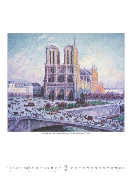 Obrázky: IMPRESSIONISTS, nástenný kalendár 420x560 mm, Obrázok 7