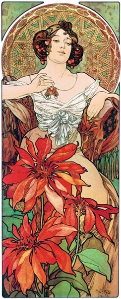 Obrázky: ALFONS MUCHA, nástenný kalendár 330x600 mm, Obrázok 5