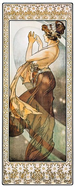Obrázky: ALFONS MUCHA, nástenný kalendár 330x600 mm, Obrázok 7