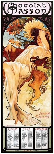 Obrázky: ALFONS MUCHA, nástenný kalendár 330x600 mm, Obrázok 9