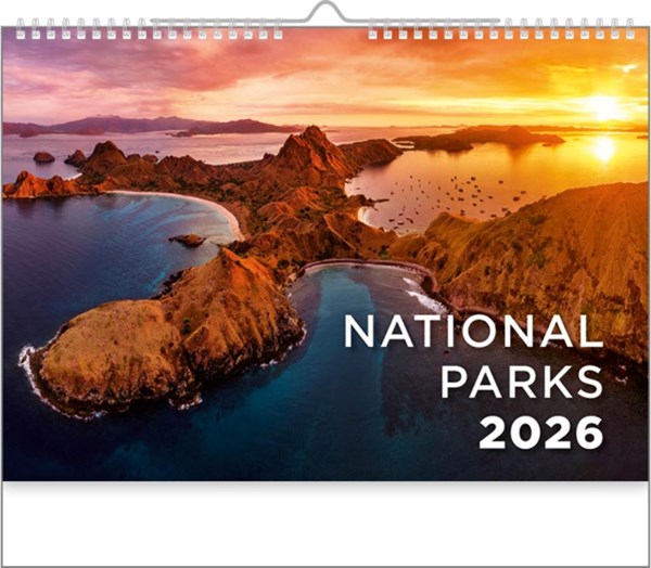 Obrázky: NATIONAL PARKS, nástenný kalendár 450x315 mm, väzba na špirále