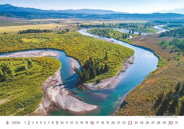 Obrázky: NATIONAL PARKS, nástenný kalendár 450x315 mm, väzba na špirále, Obrázok 9
