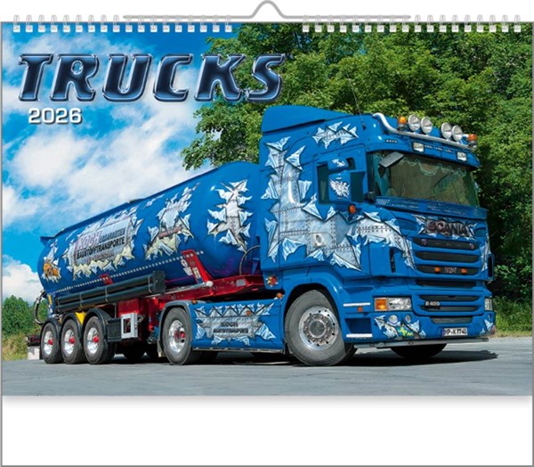 Obrázky: TRUCKS, nástenný kalendár 485x340 mm