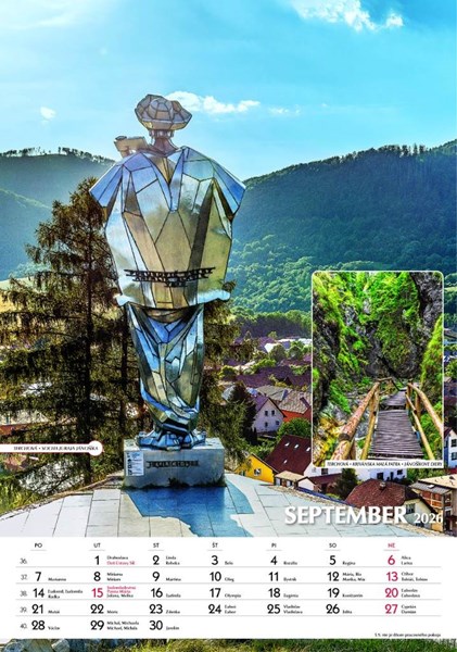 Obrázky: SPOZNÁVAME SLOVENSKO, nástenný kalendár 340X485 mm, Obrázok 13