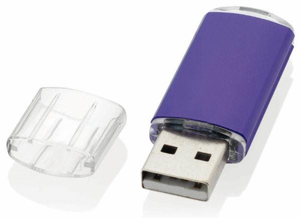 Obrázky: Plastový USB flash disk 64GB, fialový