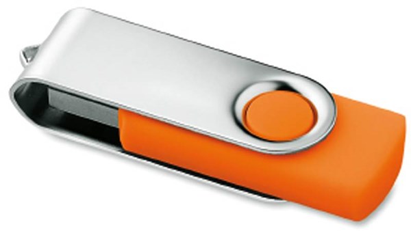 Obrázky: Techmate oranžovo-str.vykláp.USB flash disk 4GB, Obrázok 3