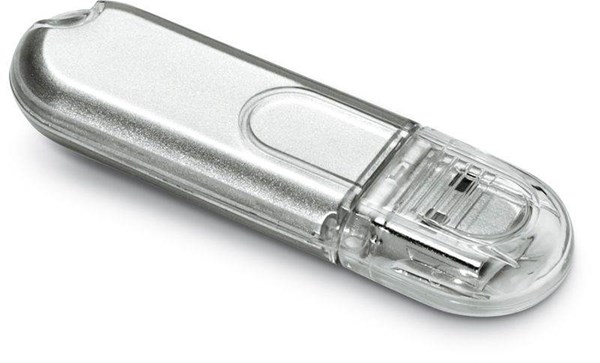 Obrázky: Infotech mini USB flash disk strieborný 8GB, Obrázok 2